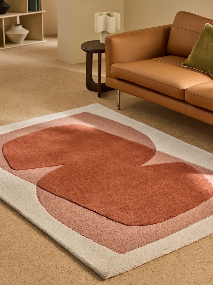 MADE.COM Rust Kinney Wool Tufted Rug - Image 1 of 5