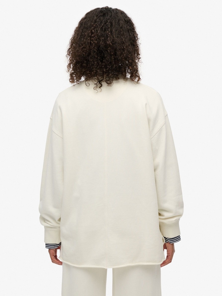 Superdry White Studios Crew Neck Sweatshirt - Image 2 of 7 Superdry White Studios Crew Neck Sweatshirt - Image 2 of 7
