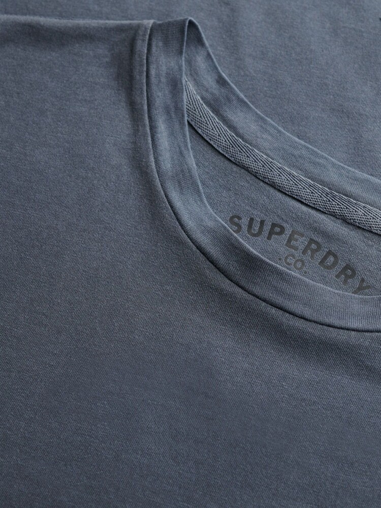 Superdry Blue Classic Essential Pocket T-Shirt - Image 7 of 7