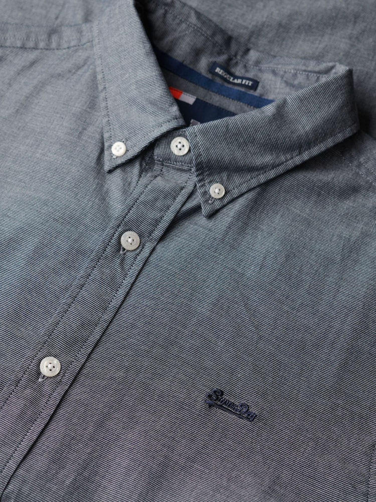 Superdry White Essentials Tailored Lite Shirt - Image 7 of 7