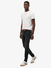 Superdry Black Cotton Vintage Slim Jeans - Image 1 of 8