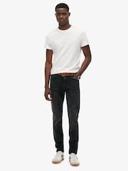 Superdry Black Cotton Vintage Slim Jeans - Image 2 of 8