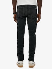 Superdry Black Cotton Vintage Slim Jeans - Image 6 of 8