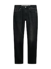Superdry Black Cotton Vintage Slim Jeans - Image 7 of 8