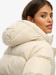 Superdry Nude Hooded 5 Baffle Sports Puffer Jacket - Image 6 of 8