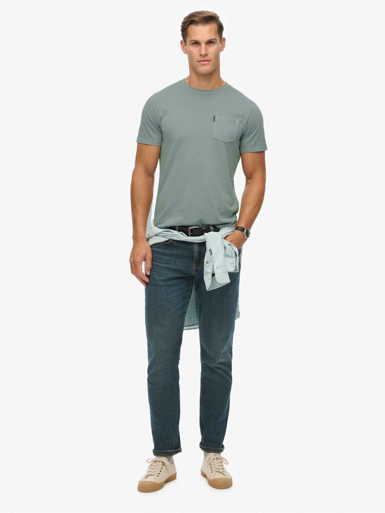Superdry Green Classic Essential Pocket T-Shirt - Image 2 of 6