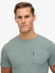 Superdry Green Classic Essential Pocket T-Shirt - Image 3 of 6