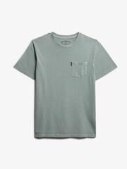 Superdry Green Classic Essential Pocket T-Shirt - Image 6 of 6