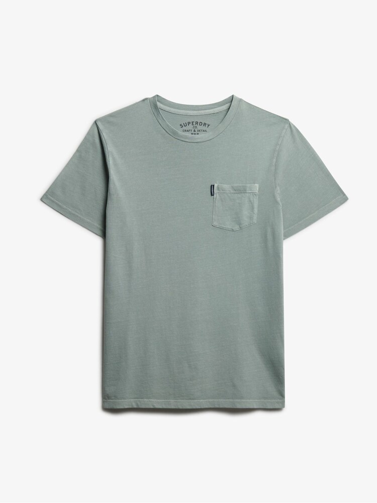 Superdry Green Classic Essential Pocket T-Shirt - Image 6 of 6