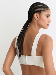 فستان تويل متوسط الطول بفتحة على الخصر Dina من Reiss - صورة 5 من 8