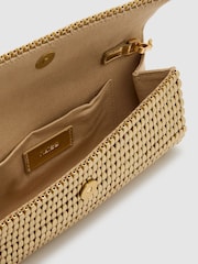 Reiss Gold Rosa Beaded Clutch Bag - Image 4 of 5