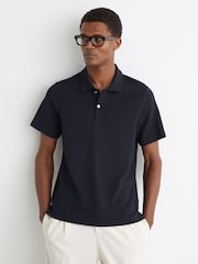 Reiss Navy Kennedy Polo Shirt - Image 1 of 6