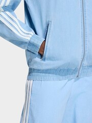 adidas originals Light Blue Denim Light Weight Denim Firebird Track Top - Image 5 of 6