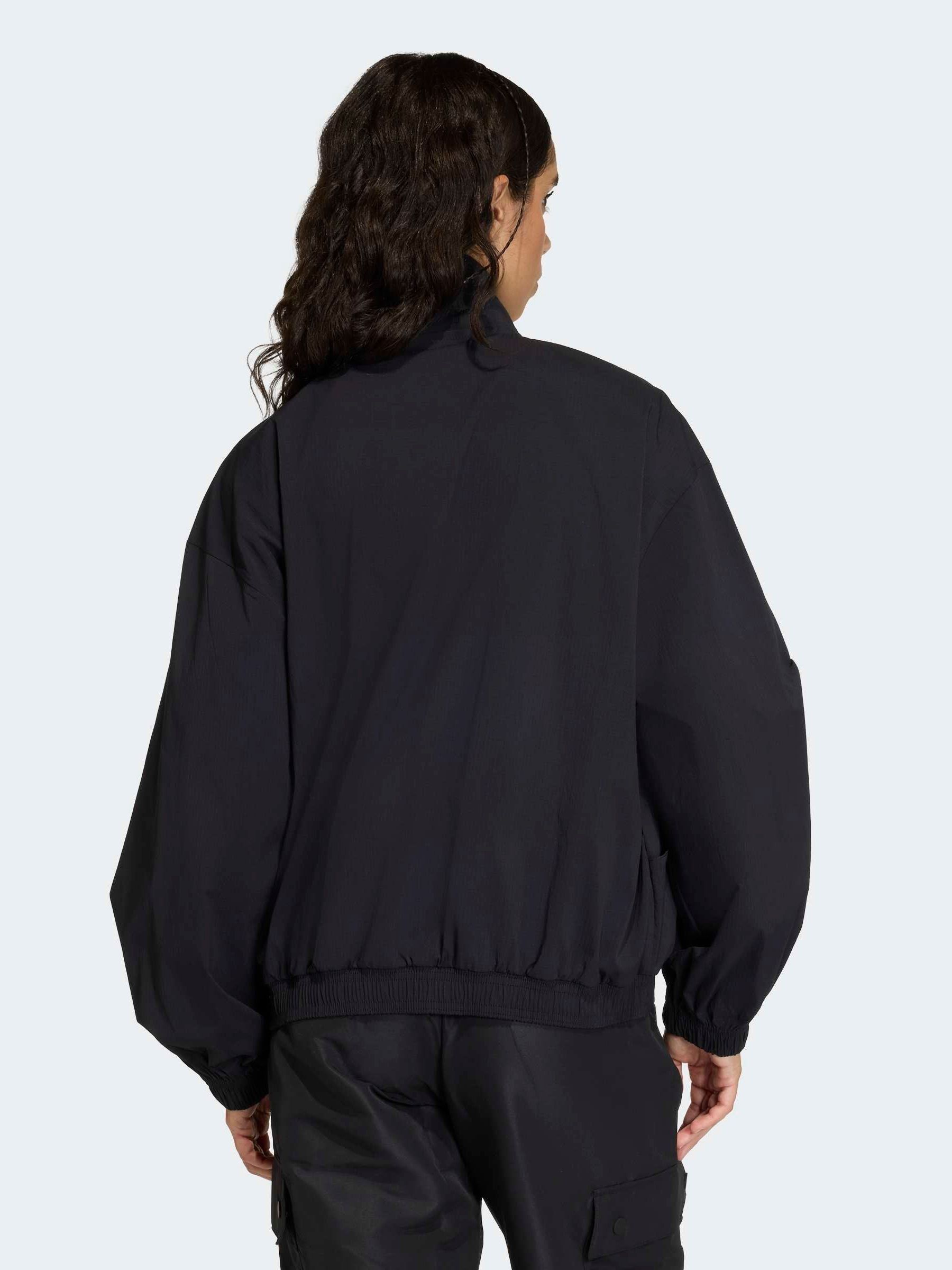 Buy adidas Originals Black Essentials Woven Windbreaker from Next USA