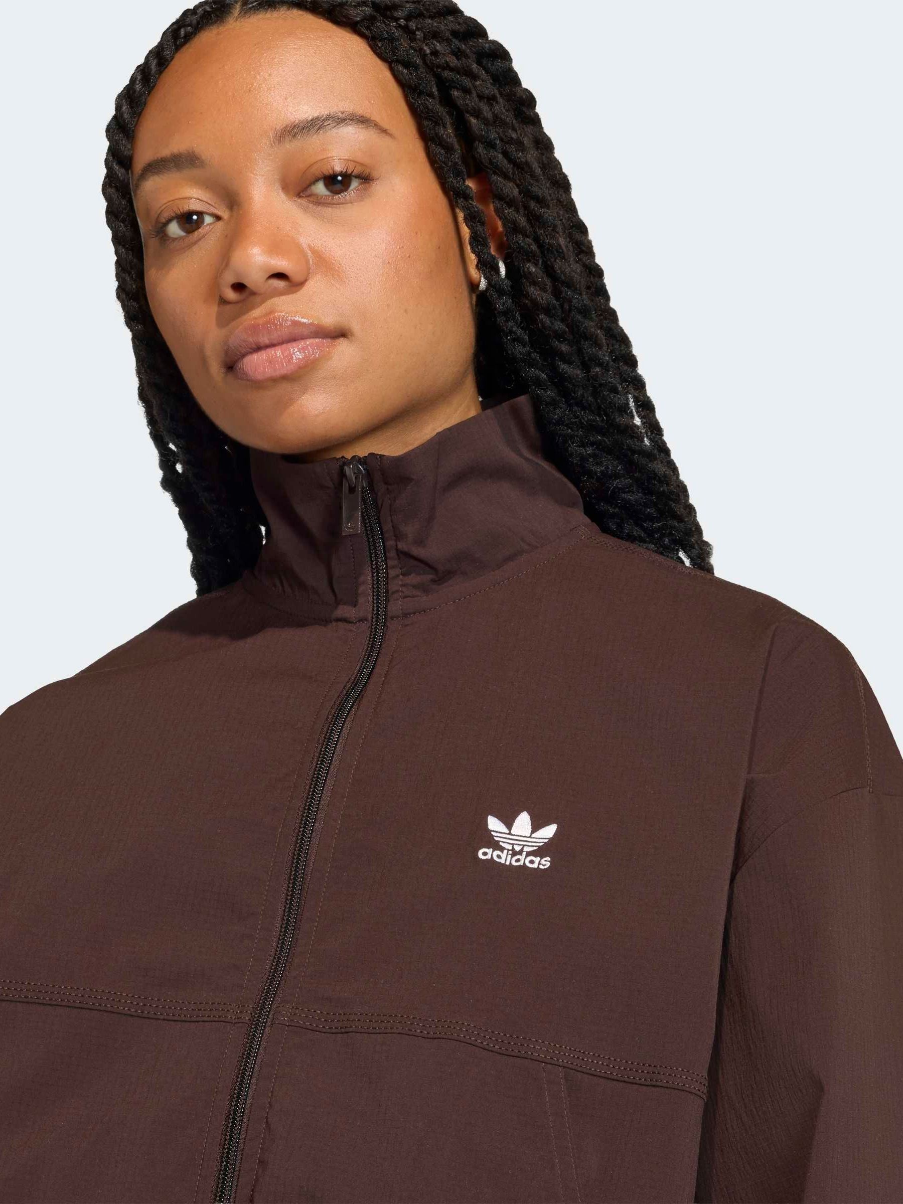 Buy adidas Originals Brown Essentials Woven Windbreaker from Next USA