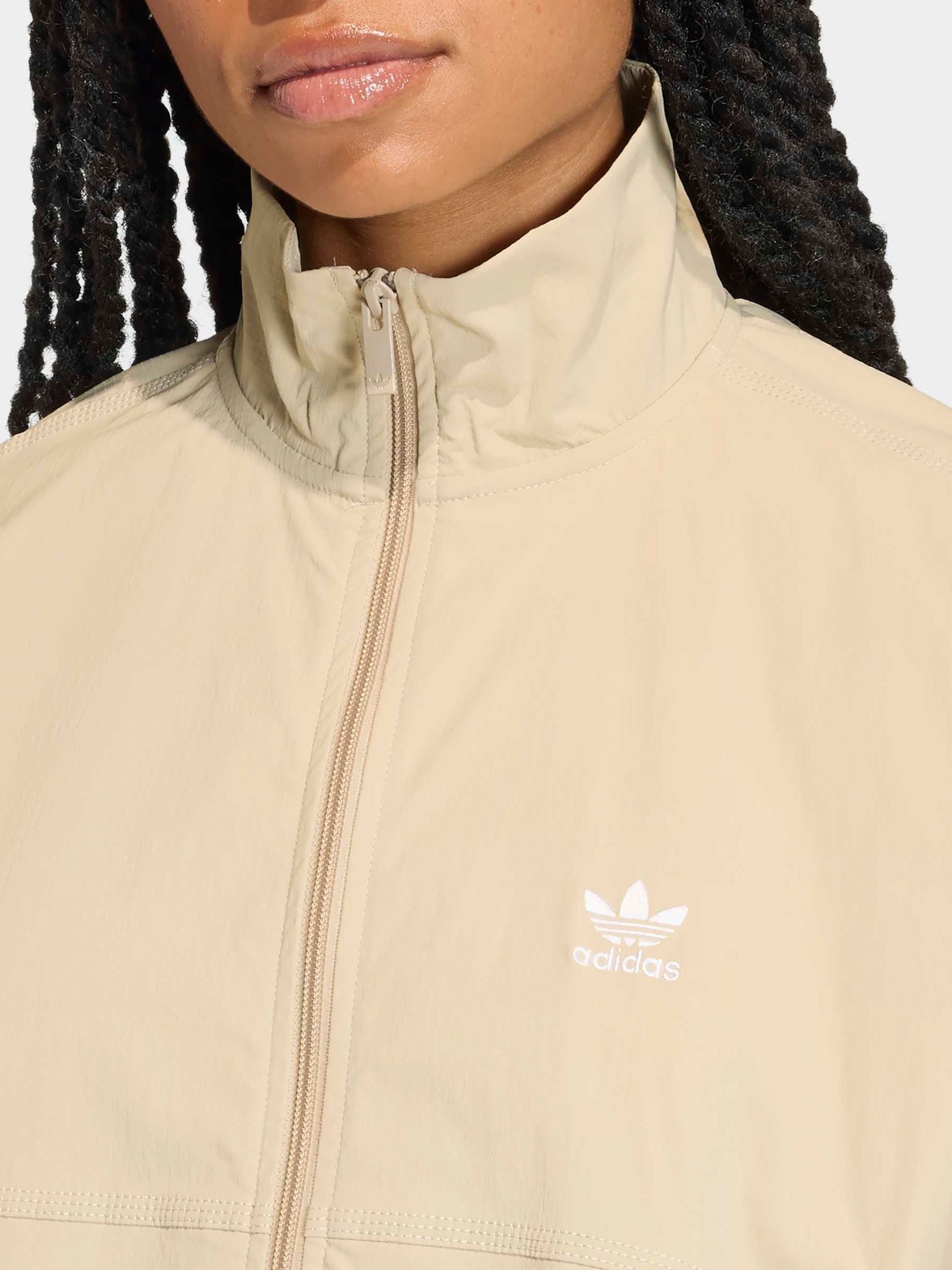 Buy adidas Originals Beige Essentials Woven Windbreaker from Next