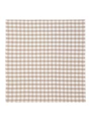 Yard Set of 4 Natural Hayle Check Napkins - Image 4 of 5