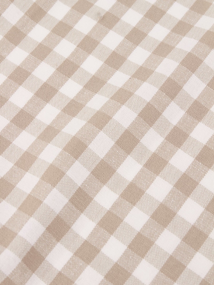 Yard Set of 4 Natural Hayle Check Napkins - Image 5 of 5