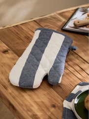Yard French Blue Hayle Stripe Oven Gloves - Image 1 of 3