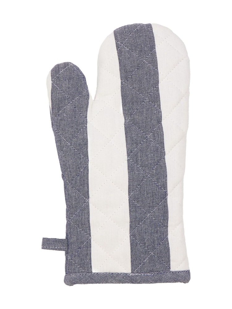Yard French Blue Hayle Stripe Oven Gloves - Image 3 of 3