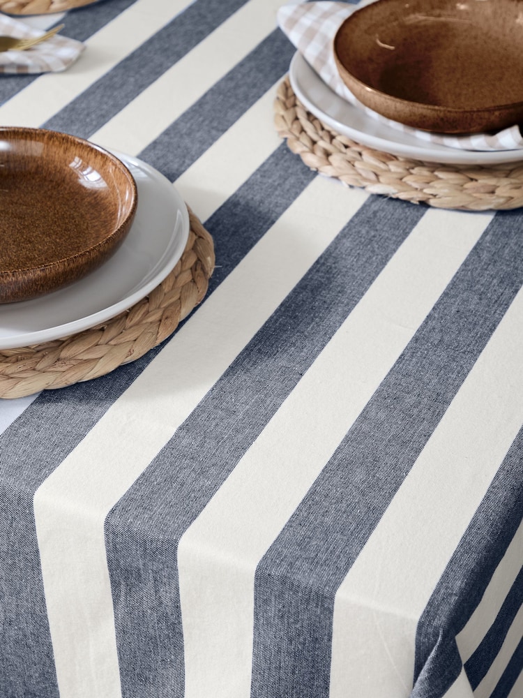 Yard Hayle ストライプ柄テーブルクロス - 画像 2 / 4