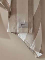 Yard Set of 3 Natural Hayle Stripe Tea Towels - Image 2 of 5