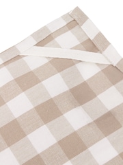 Yard Set of 3 Natural Hayle Check Towels - Image 4 of 5