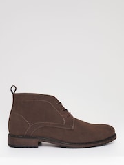 Threadbare Brown Faux Suede Chukka Boots - Image 1 of 4