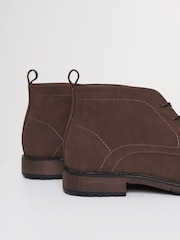 Threadbare Brown Faux Suede Chukka Boots - Image 4 of 4