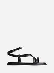 Linzi Black Valor Strappy Flat Sandals - Image 2 of 4