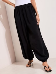 Friends Like These Black Balloon Trousers With Elasticated Waist - Image 2 of 5