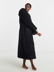 Simply Be Black Pretty Secrets Teddy Midi Gown - Image 1 of 4