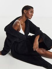 Simply Be Black Pretty Secrets Teddy Midi Gown - Image 3 of 4
