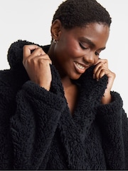 Simply Be Black Pretty Secrets Teddy Midi Gown - Image 4 of 4