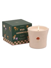 Paddywax Bistro 226g Mushroom Embossed Ceramic Candle - Image 1 of 3