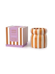 Paddywax Cabana 184g Rust Striped Ceramic Candle - Image 2 of 3
