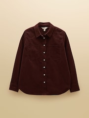 Joules Cassie Brown Cord Shirt - Image 8 of 8