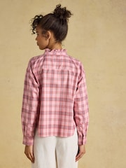 Vérification rose - Chemise Oxford Raccourci Joules - Image 2 sur 9