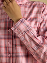 Vérification rose - Chemise Oxford Raccourci Joules - Image 4 sur 9