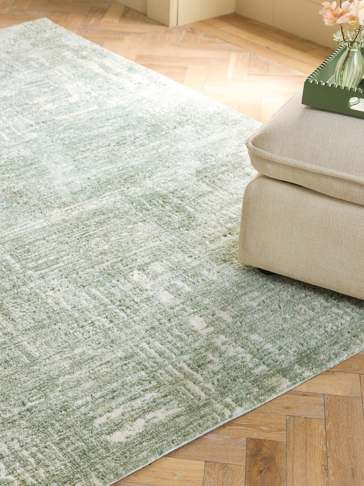 Green Soft Haze Abstract Rug - Image 2 of 5 Green Soft Haze Abstract Rug - Image 2 of 5