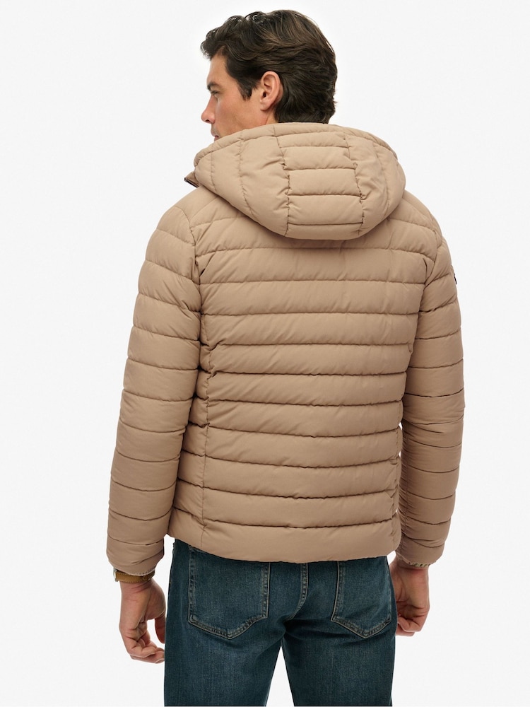 Superdry Nude Hooded Fuji Padded Jacket - Image 2 of 8