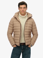 Superdry Nude Hooded Fuji Padded Jacket - Image 3 of 8