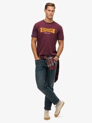 Superdry Red Heritage Tab Loose T-Shirt - Image 4 of 7