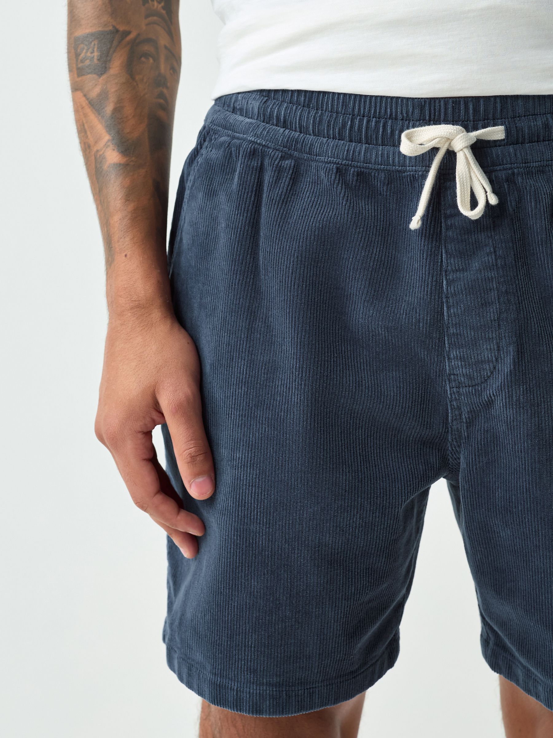 Buy Navy Elasticated Waist Cord Shorts from Next Ireland