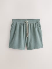 茶色 - 松紧腰带短裤 - 11的图像7｝