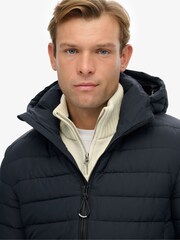 Superdry Blue Hooded Fuji Padded Jacket - Image 6 of 8