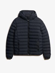 Superdry Blue Hooded Fuji Padded Jacket - Image 7 of 8