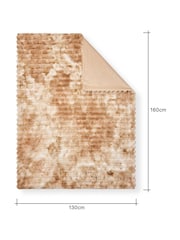 BHS Natural Marled Rib Throw - Image 4 of 4