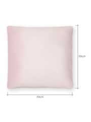BHS 2 Pack Blush Velvet Velour Piped Edge Cushions - Image 4 of 4
