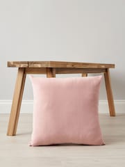 BHS 2 Pack Blush Matte Velvet Cushions - Image 1 of 4